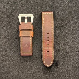 Officine Panerai Brown Leather Watch Band w/Buckle